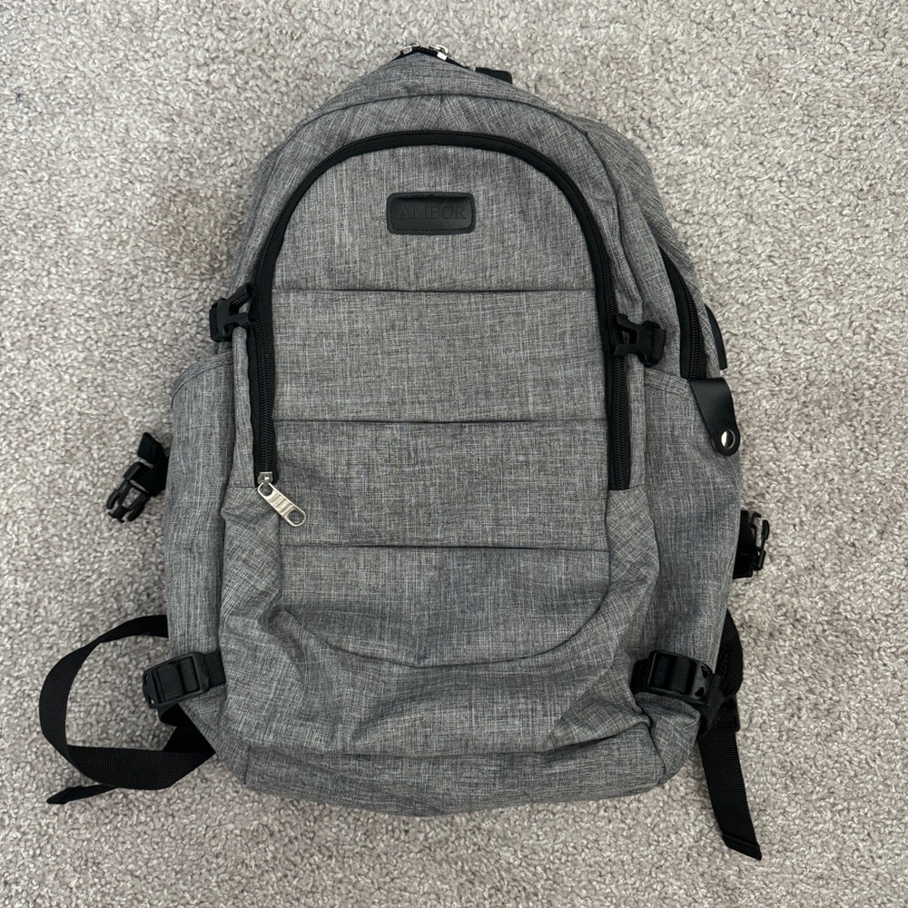 Grey Travel Backpack